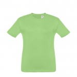 T-shirt de tamanho infantil para oferecer cor verde-claro primeira vista
