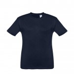 T-shirt de tamanho infantil cor azul marinho