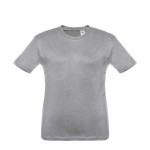 T-shirt de tamanho infantil para oferecer cor cinzento primeira vista