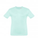 T-shirt de tamanho infantil para oferecer cor verde menta primeira vista