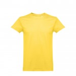 T-shirt unissexo personalizável para criança cor amarelo primeira vista