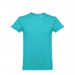 T-shirt unissexo personalizável para criança cor turquesa primeira vista