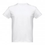 T-shirt básica personalizada para empresas cor branco primeira vista