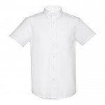 Camisa de manga curta ideal para uniforme cor branco primeira vista