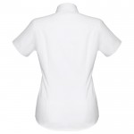 Elegante camisa de manga curta para empresas cor branco segunda vista