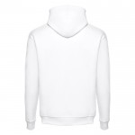 Sweatshirt confortável com capuz e logotipo cor branco segunda vista
