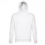 Sweatshirt confortável com capuz e logotipo cor branco sexta vista