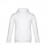 Sweatshirt de tamanho infantil com logotipo cor branco primeira vista