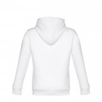 Sweatshirt de tamanho infantil com logotipo cor branco segunda vista