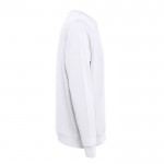Sweatshirt em pelúcia italiana 240 g/m2 cor branco terceira vista