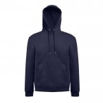 Sweatshirt unissex de algodão e poliéster 280 g/m2 THC KARACHI cor azul-marinho quarta vista