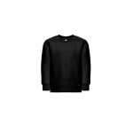 Sweatshirt em algodão e poliéster reciclado 300 g/m2 THC DELTA KIDS cor preto primeira vista