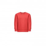 Sweatshirt em algodão e poliéster reciclado 300 g/m2 THC DELTA KIDS cor vermelho primeira vista
