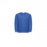 Sweatshirt em algodão e poliéster reciclado 300 g/m2 THC DELTA KIDS cor azul real primeira vista