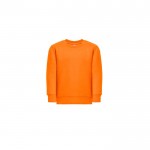 Sweatshirt em algodão e poliéster reciclado 300 g/m2 THC DELTA KIDS cor cor-de-laranja primeira vista