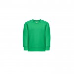 Sweatshirt em algodão e poliéster reciclado 300 g/m2 THC DELTA KIDS cor verde militar primeira vista