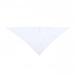 Clássico lenço triangular de poliéster em cores vibrantes cor branco primeira vista