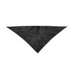 Clássico lenço triangular de poliéster em cores vibrantes cor preto primeira vista