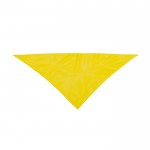 Clássico lenço triangular de poliéster em cores vibrantes cor amarelo primeira vista