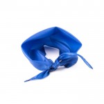 Clássico lenço triangular de poliéster em cores vibrantes cor azul quarta vista