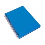 Cadernos para oferecer com o logo da marca cor azul