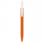 Lapiseiras personalizáveis a cores com logo cor cor-de-laranja