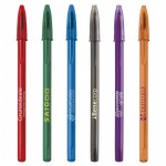 Famosas canetas BIC para imprimir com logo cor violeta primeira vista