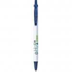Canetas BIC® sustentáveis com logotipo cor azul-marinho primeira vista