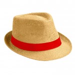 Chapéu moderno de papel de cor torrada cor vermelho primeira vista