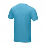 T-shirt homem algodão orgânico GOTS 160 g/m2 Elevate NXT cor azul terceira vista traseira