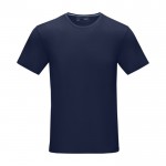 T-shirt homem algodão orgânico GOTS 160 g/m2 Elevate NXT cor azul ultramarino segunda vista frontal