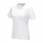 T-shirt mulher algodão orgânico GOTS 160 g/m2 Elevate NXT cor branco