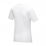 T-shirt mulher algodão orgânico GOTS 160 g/m2 Elevate NXT cor branco terceira vista traseira