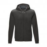 Sweatshirt algodão orgânico GOTS para homem 280 g/m2 Elevate NXT cor cinzento-escuro segunda vista frontal