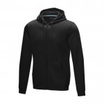Sweatshirt algodão orgânico GOTS para homem 280 g/m2 Elevate NXT cor preto