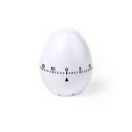 Temporizador personalizável em forma de ovo cor branco