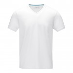 T-shirts em material orgânico com logotipo cor branco