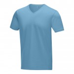 T-shirts em material orgânico com logotipo cor azul