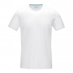 T-shirt orgânica para personalizar com logo cor branco