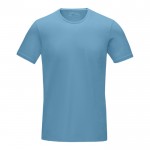 T-shirt orgânica para personalizar com logo cor azul