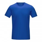 T-shirt orgânica para personalizar com logo cor azul real