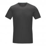 T-shirt orgânica para personalizar com logo cor cinzento-escuro
