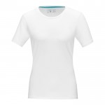 T-shirt orgânica de mulher para oferecer cor branco