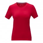 T-shirt orgânica de mulher para oferecer cor vermelho