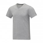 T-shirt gola em V de homem algodão 160 g/m2 Elevate Life cor cinzento