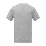T-shirt gola em V de homem algodão 160 g/m2 Elevate Life cor cinzento segunda vista traseira