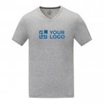 T-shirt gola em V de homem algodão 160 g/m2 Elevate Life cor cinzento vista principal