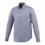 Camisa de manga comprida para personalizar cor azul-marinho
