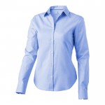 Camisa de manga comprida para mulher com logo cor azul-claro