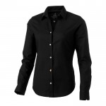 Camisa de manga comprida para mulher com logo cor preto